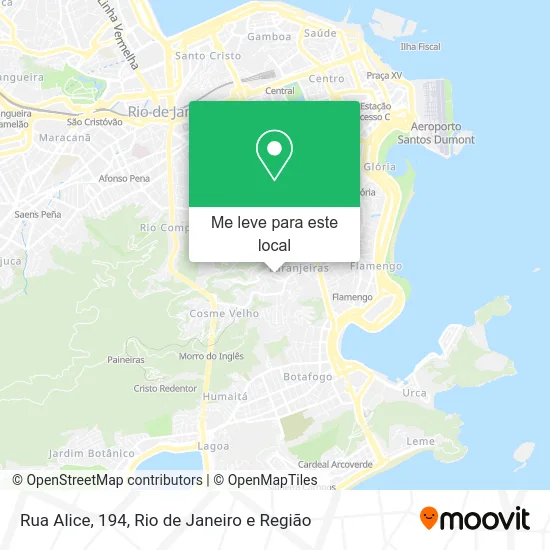 Rua Alice, 194 mapa