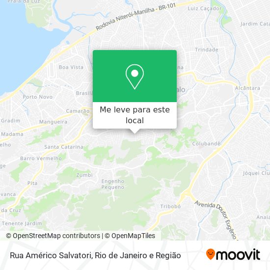Rua Américo Salvatori mapa