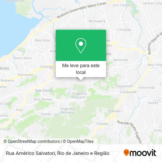 Rua Américo Salvatori mapa