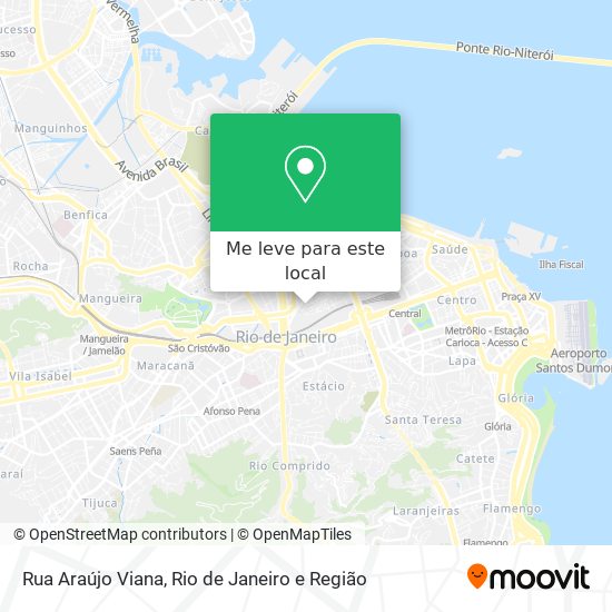 Rua Araújo Viana mapa
