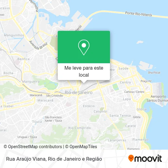 Rua Araújo Viana mapa