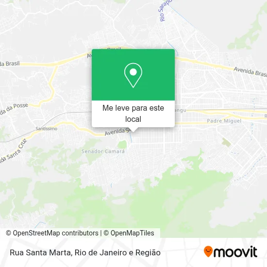 Rua Santa Marta mapa