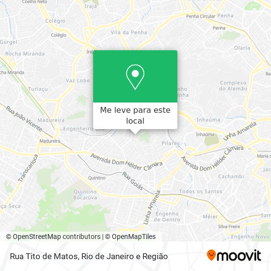 Rua Tito de Matos mapa