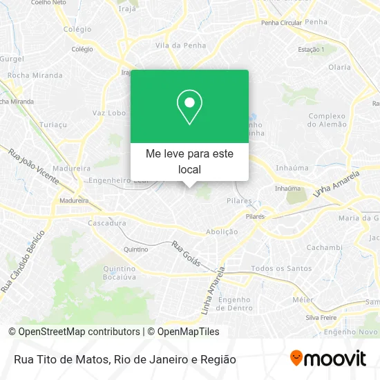 Rua Tito de Matos mapa