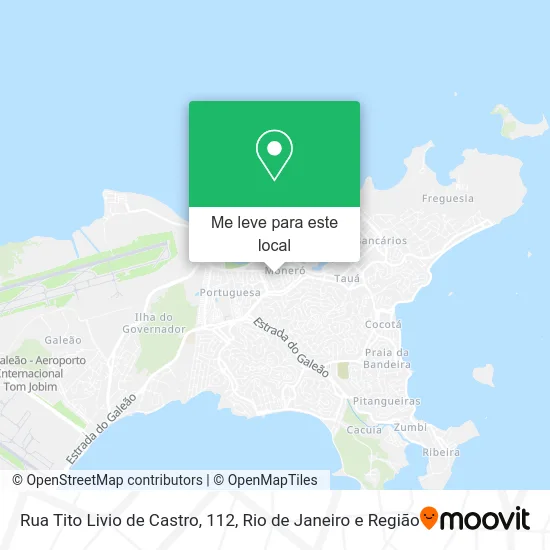 Rua Tito Livio de Castro, 112 mapa