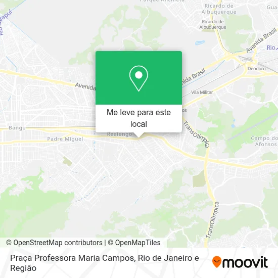Praça Professora Maria Campos mapa