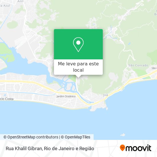 Rua Khalil Gibran mapa