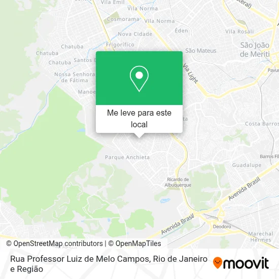 Rua Professor Luiz de Melo Campos mapa