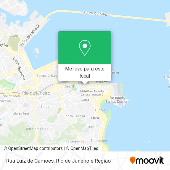 Rua Luiz de Camões mapa