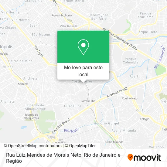 Rua Luiz Mendes de Morais Neto mapa