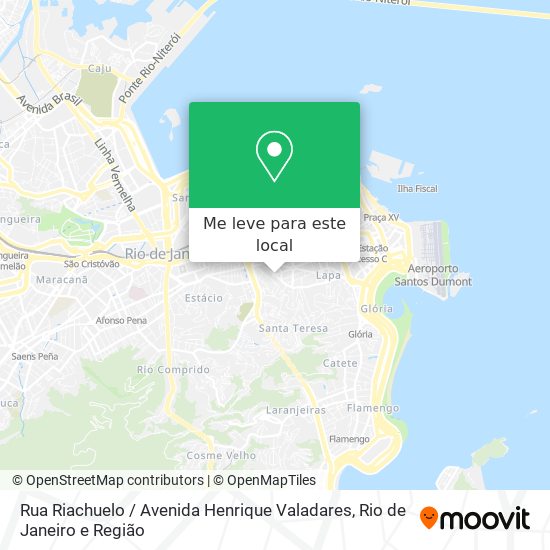 Rua Riachuelo / Avenida Henrique Valadares mapa