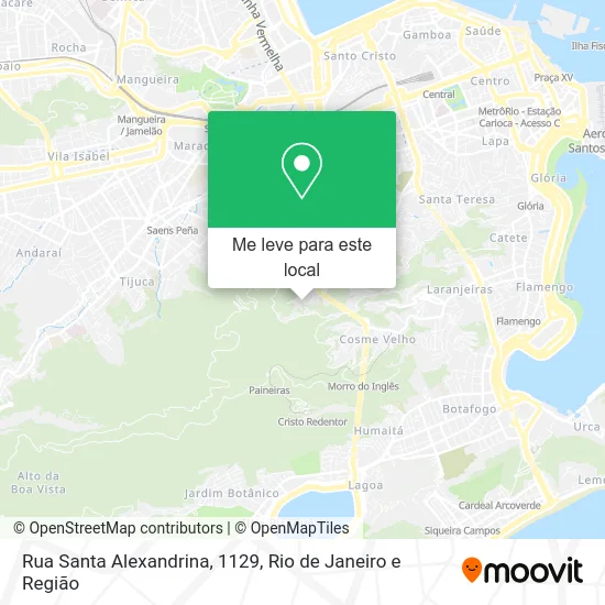 Rua Santa Alexandrina, 1129 mapa
