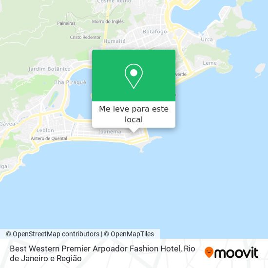 Best Western Premier Arpoador Fashion Hotel mapa