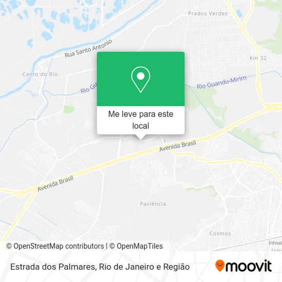 Estrada dos Palmares mapa