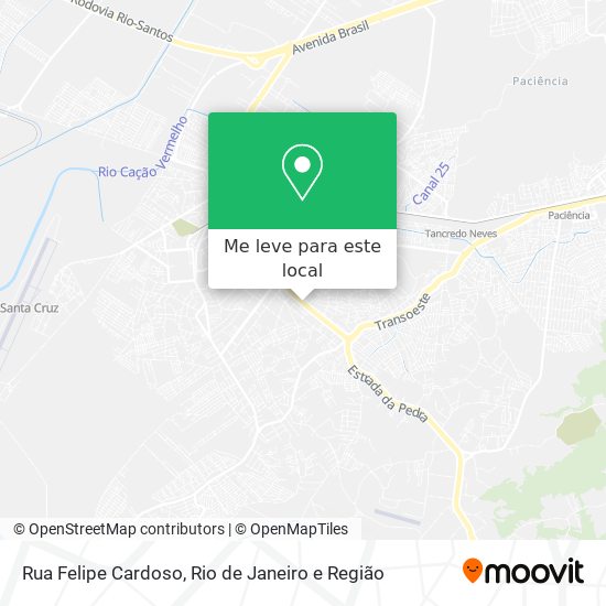 Rua Felipe Cardoso mapa