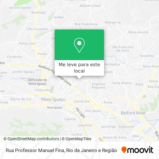 Rua Professor Manuel Fina mapa