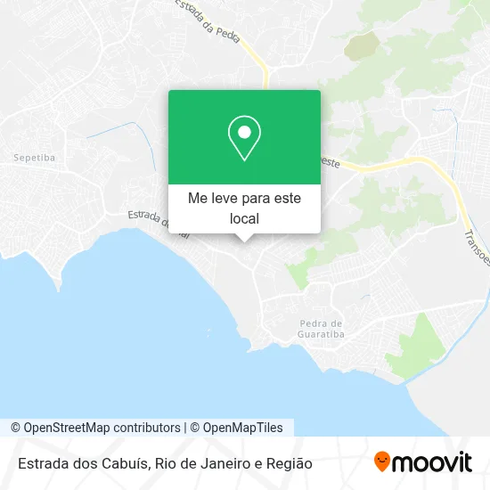 Estrada dos Cabuís mapa