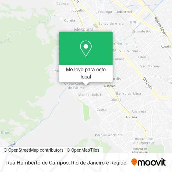 Rua Humberto de Campos mapa