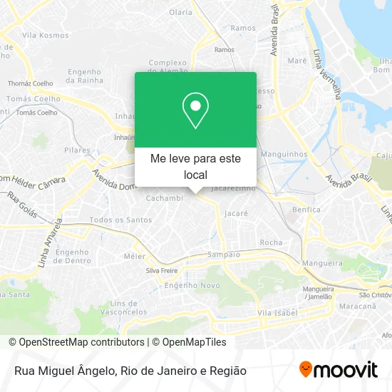Rua Miguel Ângelo mapa