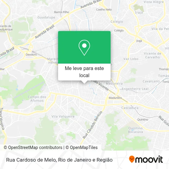 Rua Cardoso de Melo mapa