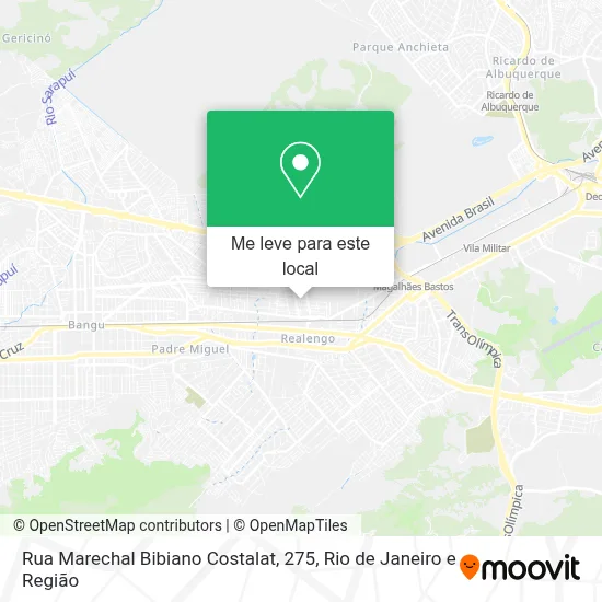 Rua Marechal Bibiano Costalat, 275 mapa