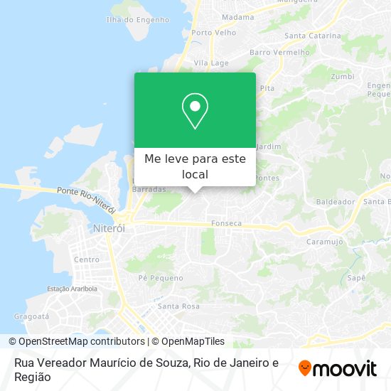 Rua Vereador Maurício de Souza mapa