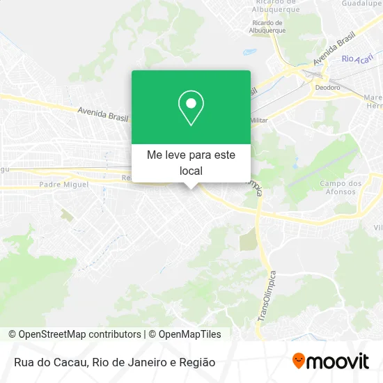Rua do Cacau mapa