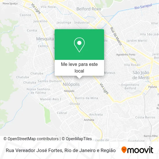 Rua Vereador José Fortes mapa