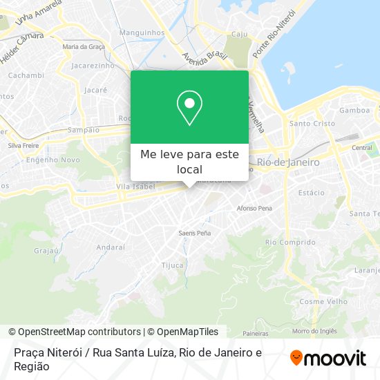 Praça Niterói / Rua Santa Luíza mapa