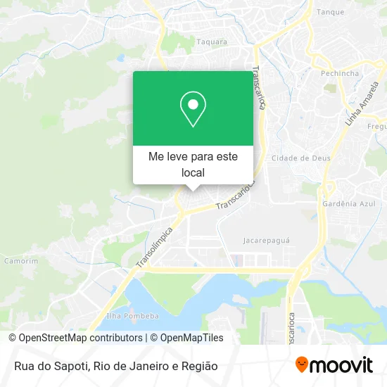 Rua do Sapoti mapa