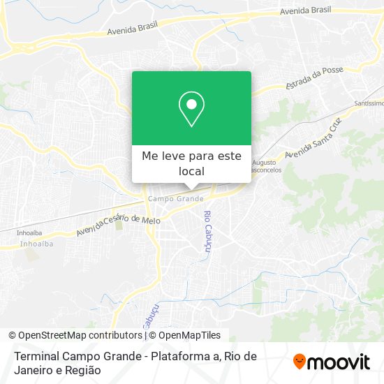 Terminal Campo Grande - Plataforma a mapa