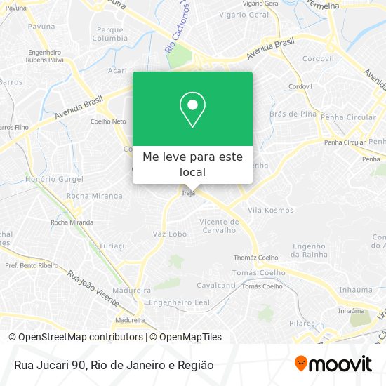 Rua Jucari 90 mapa