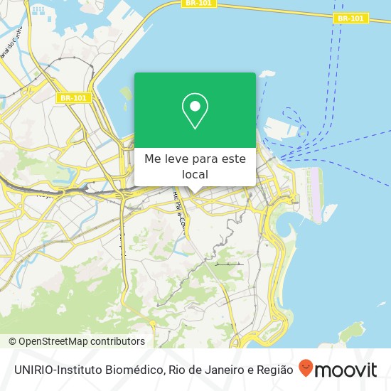 UNIRIO-Instituto Biomédico mapa