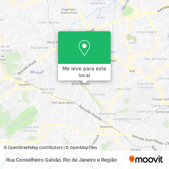 Rua Conselheiro Galvão mapa