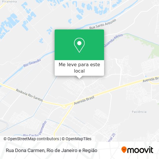 Rua Dona Carmen mapa