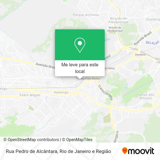 Rua Pedro de Alcântara mapa