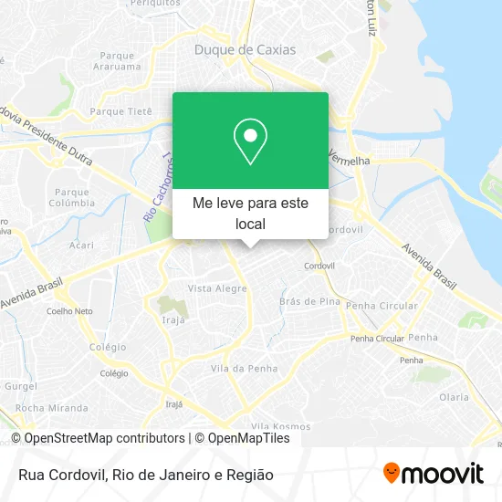 Rua Cordovil mapa