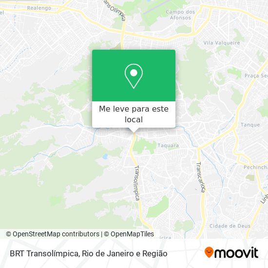 BRT Transolímpica mapa