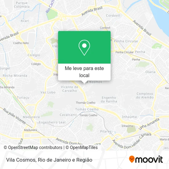 Vila Cosmos mapa