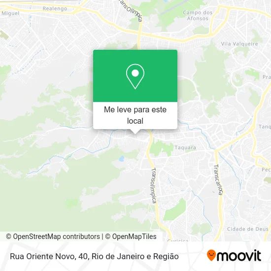 Rua Oriente Novo, 40 mapa