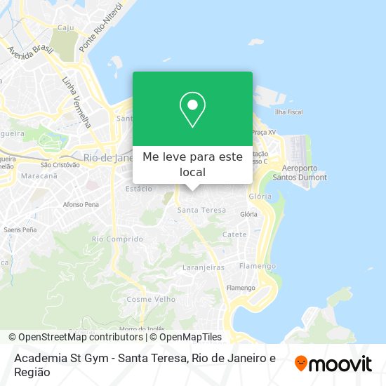 Academia St Gym - Santa Teresa mapa