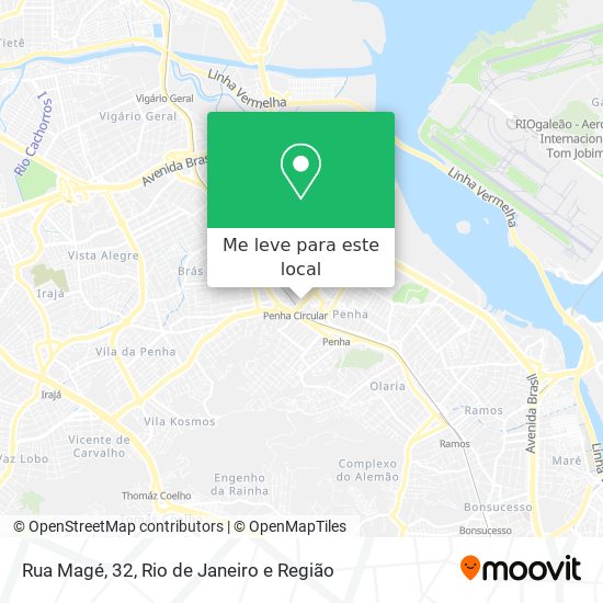 Rua Magé, 32 mapa