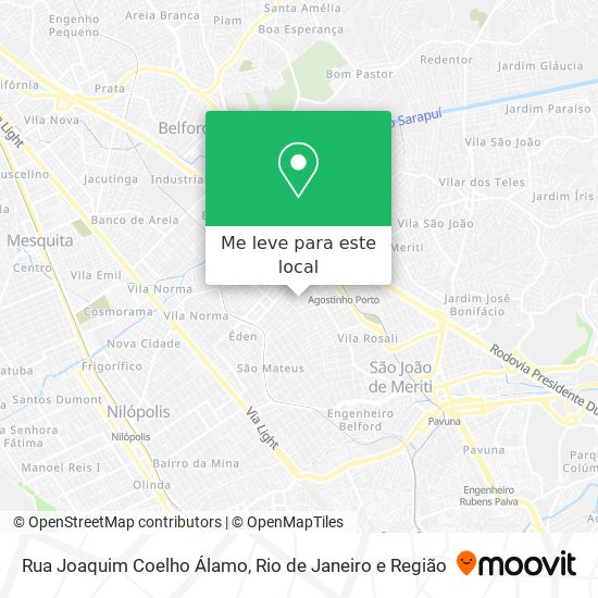 Rua Joaquim Coelho Álamo mapa