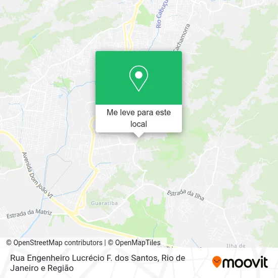 Rua Engenheiro Lucrécio F. dos Santos mapa