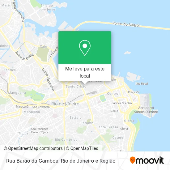 Rua Barão da Gamboa mapa