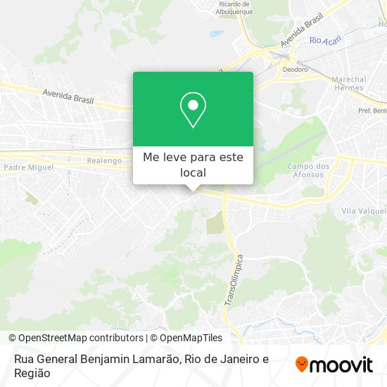 Rua General Benjamin Lamarão mapa