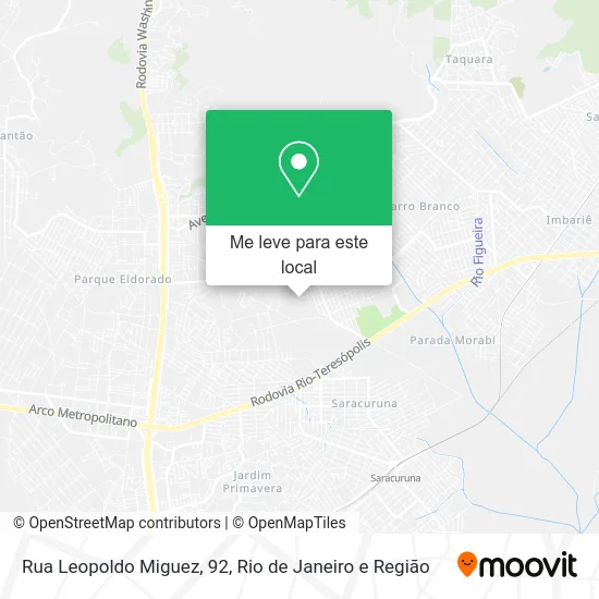 Rua Leopoldo Miguez, 92 mapa