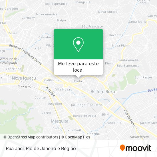 Rua Jaci mapa