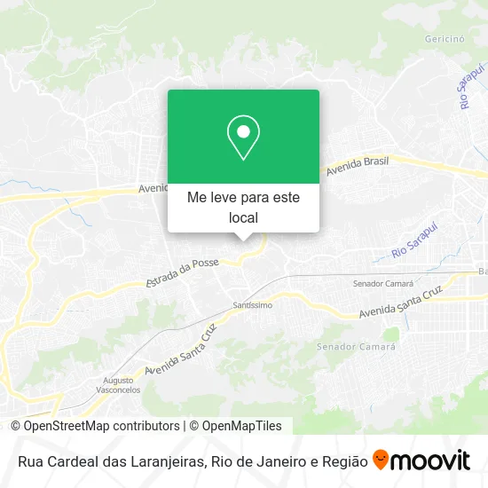 Rua Cardeal das Laranjeiras mapa