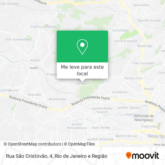 Rua São Cristóvão, 4 mapa